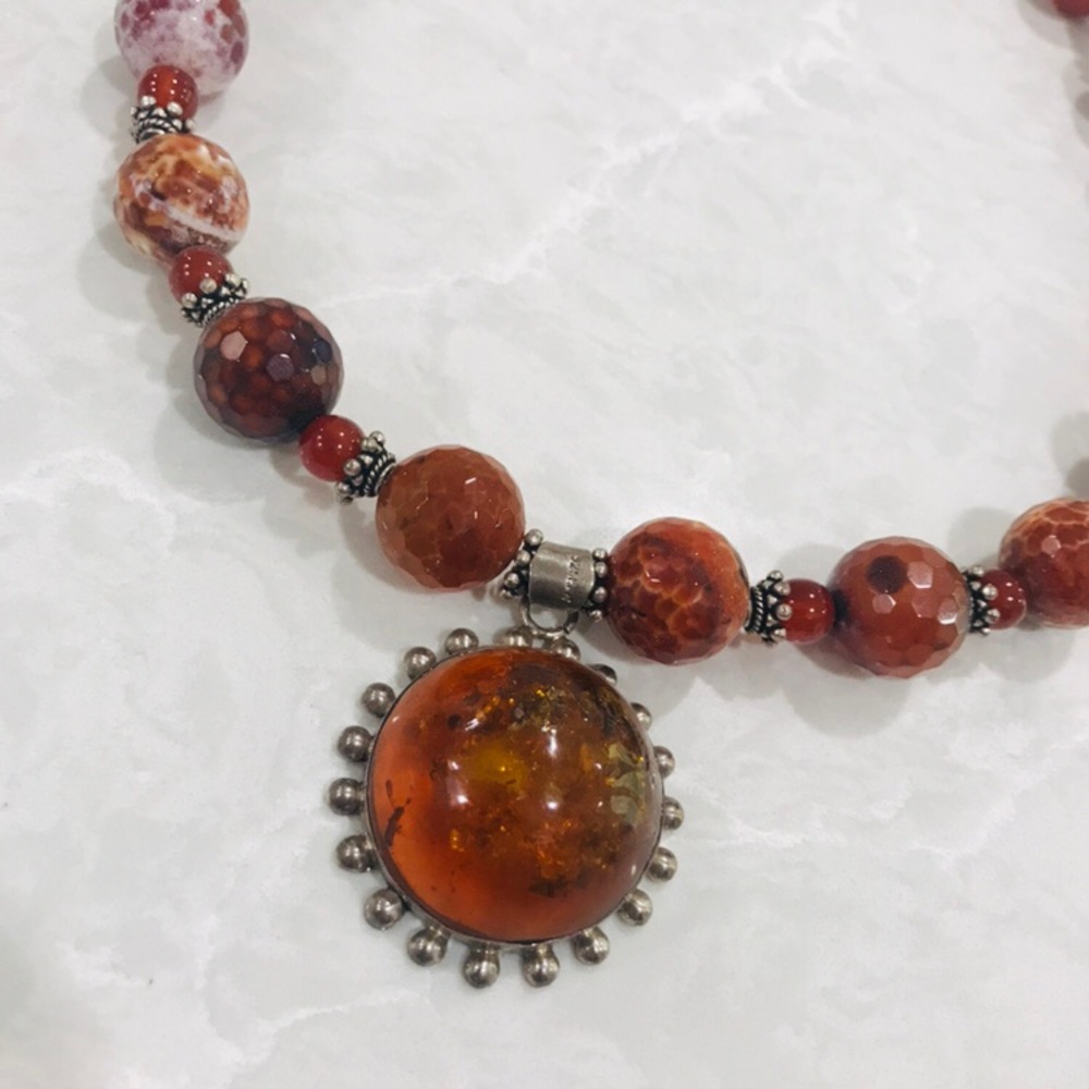 Statement necklace and bracelet - Picture 3 of 9